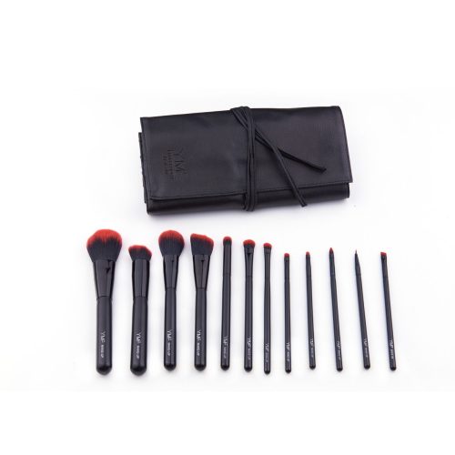 黑管黑桿刷具12入組 紅刷毛