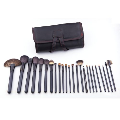 黑管霧閃長桿刷具24入 紅車邊包組