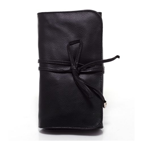 左開珠綁帶圓邊皮紋餘粉刷具包18入