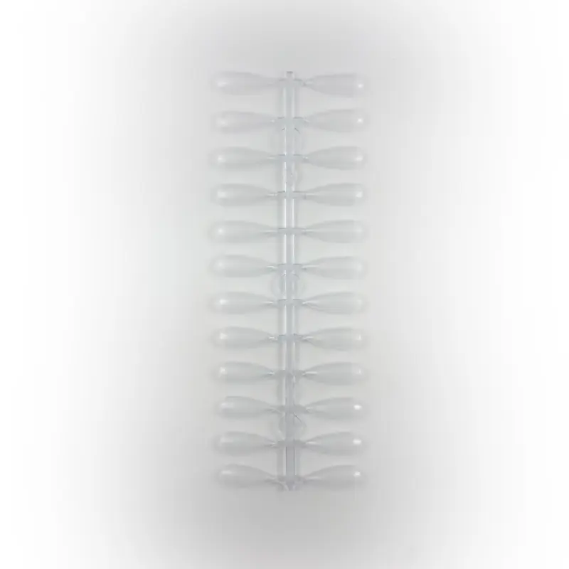 24色水滴甲片色卡10入 透明/自然