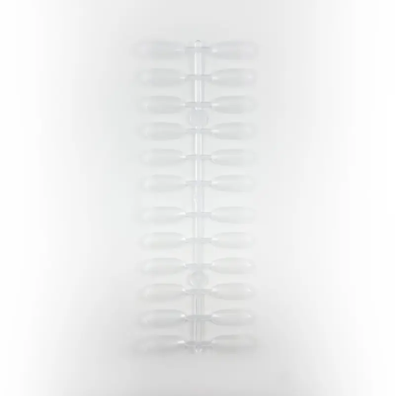 24色橢圓甲片色卡10入 透明/自然