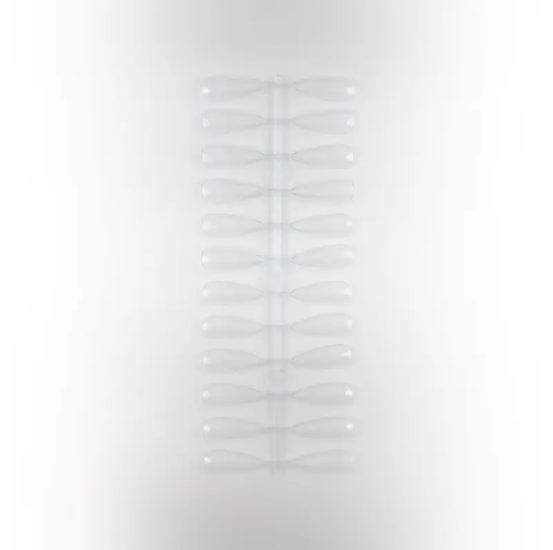 24色長尖甲片色卡10入 透明/自然