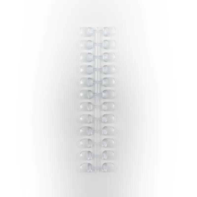 24色小方甲片色卡10入 透明/自然
